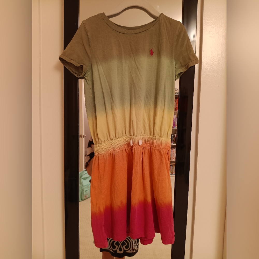 super Soft RALPH LAUREN POLO colorful Tie-Dye Dress